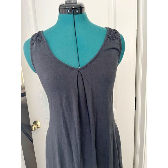 Holding Horses Maxi Length Sleeveless Weave Lattice Cotton/Modal Pocket Dress - Picture 6 of 13